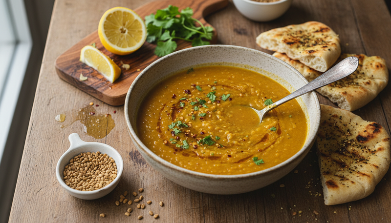 Soupe de lentilles jaunes