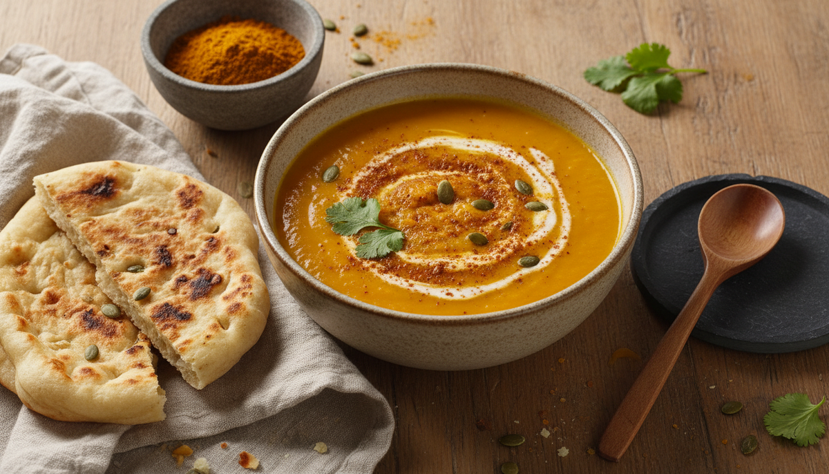 Velouté de potiron au curry