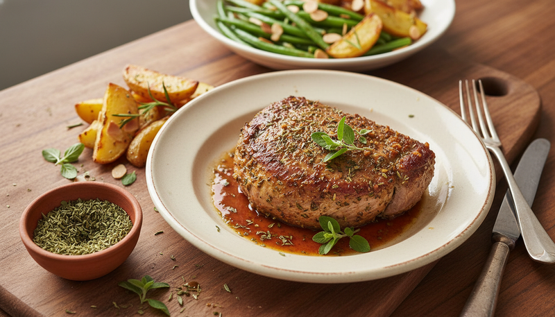 Rôti de veau aux herbes