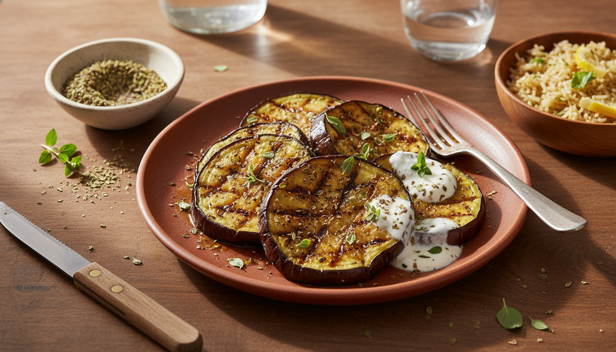 Aubergines grillées au four