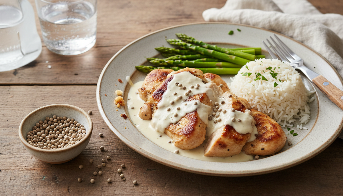 Volailles en sauce blanche