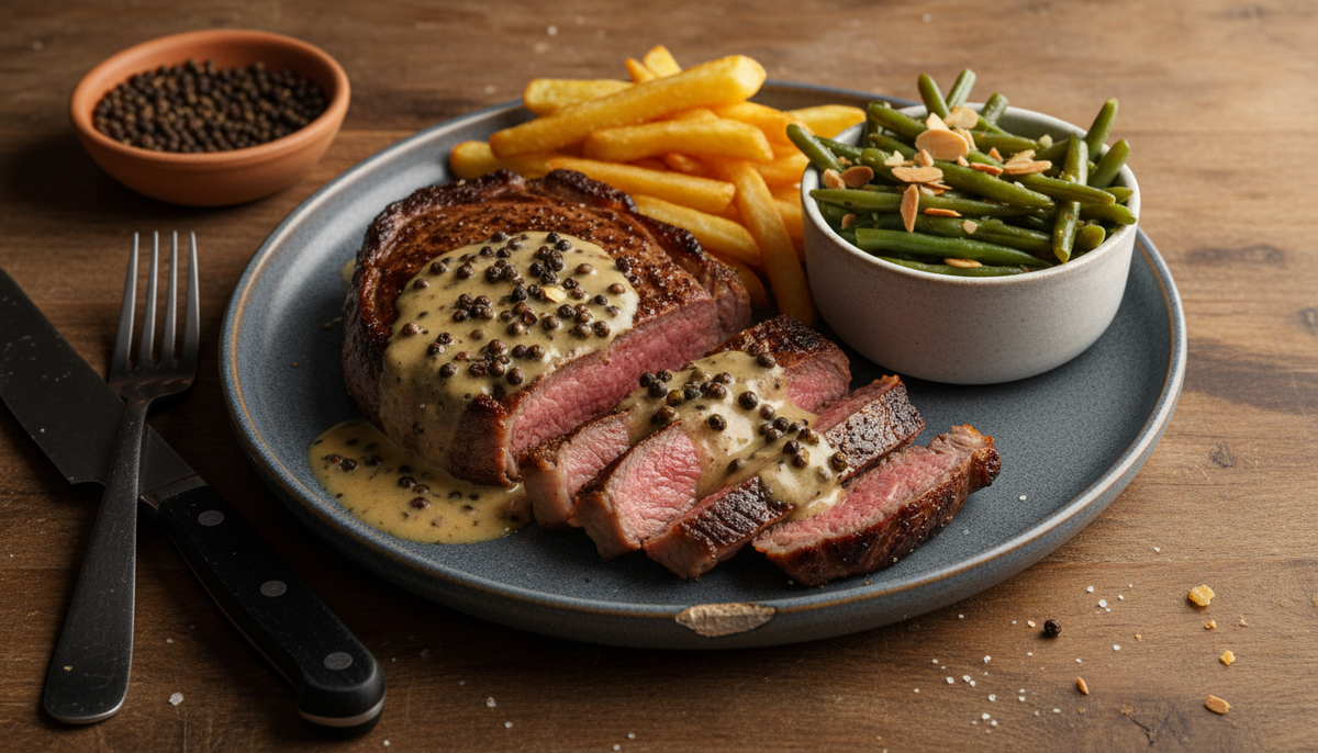 Steak au poivre fermenté