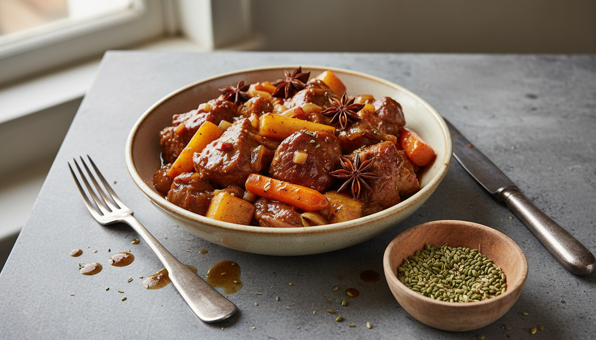Ragoût de porc à l'anis