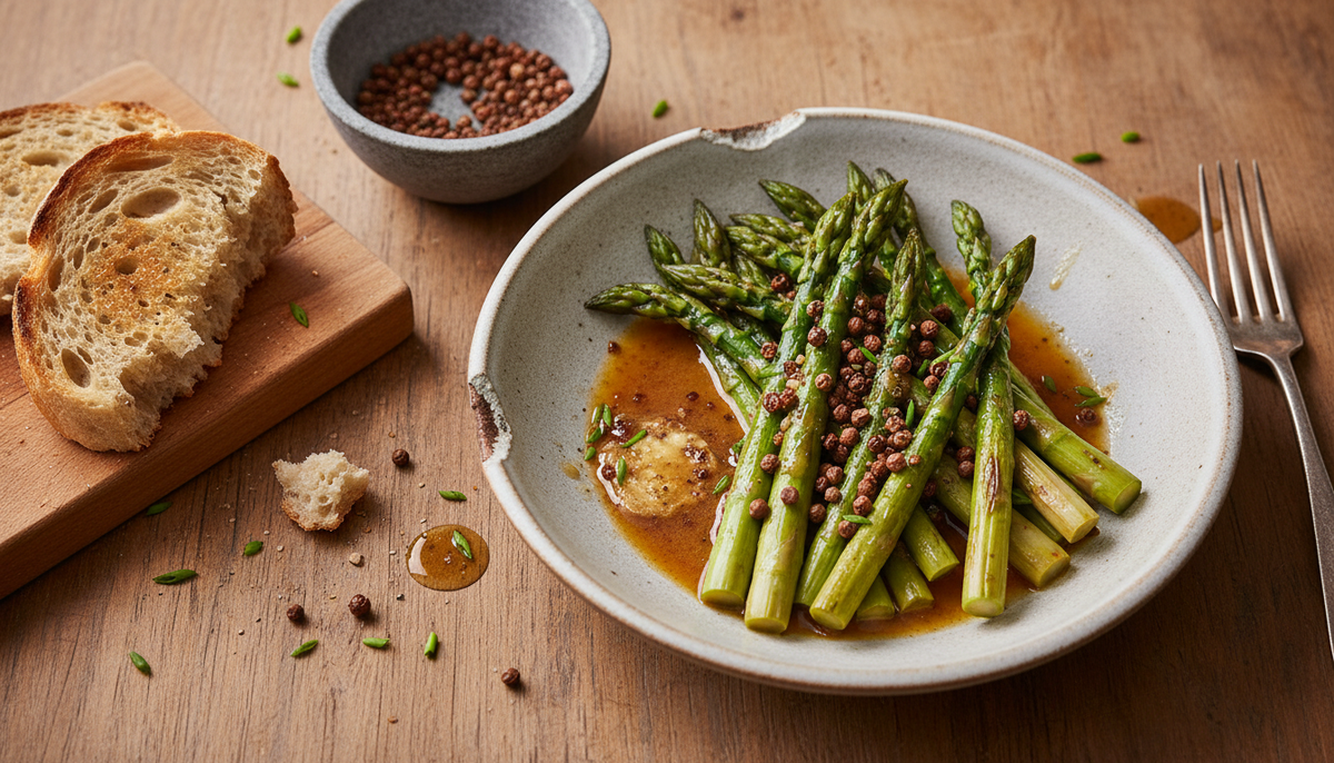 Asperges au beurre noisette