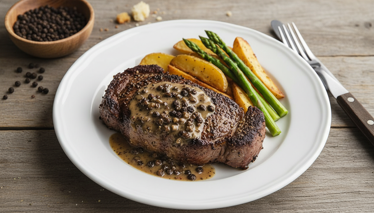 Steak au poivre classique