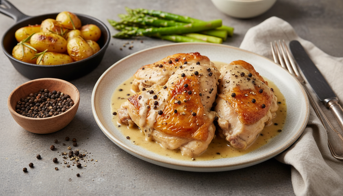Poularde à la crème