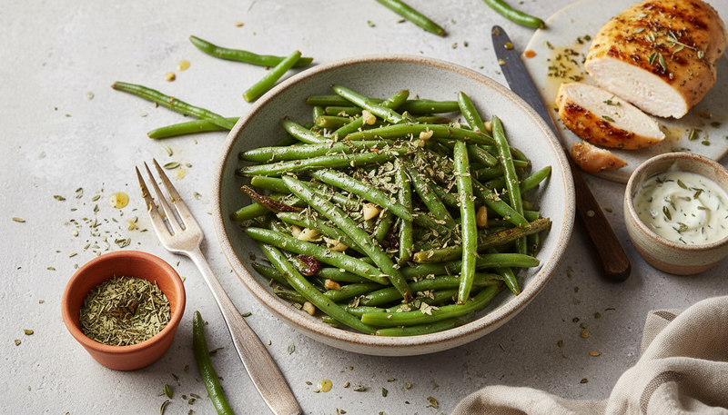 Poêlée de haricots verts