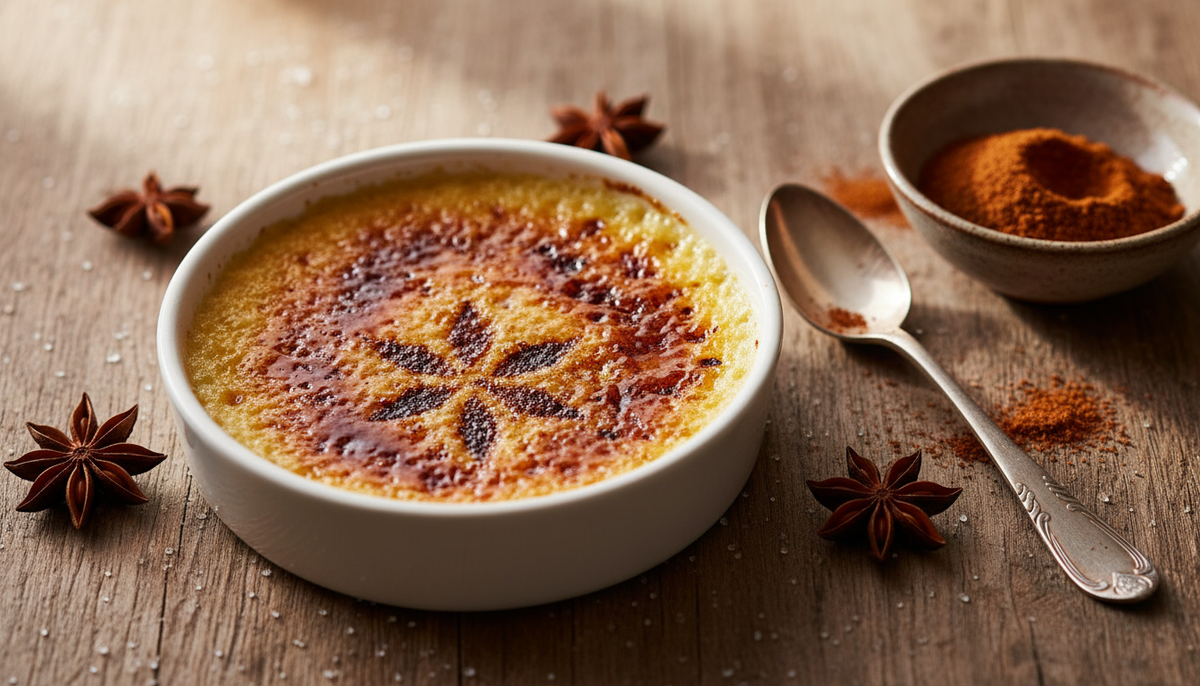 Crème brûlée à l'anis étoilé
