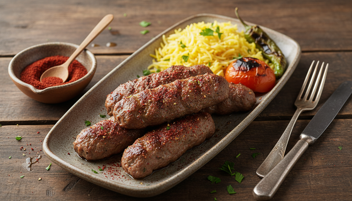Brochettes de viande hachée