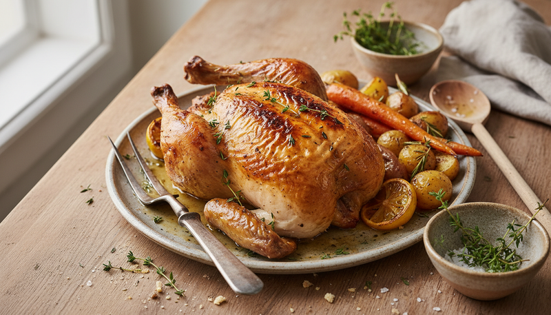 Poulet rôti traditionnel