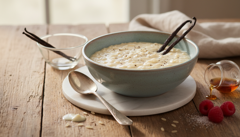 Riz au lait à la vanille