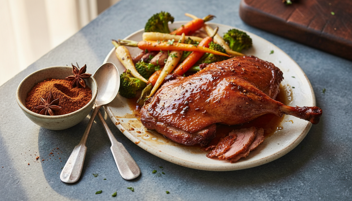 Canard laqué aux cinq épices