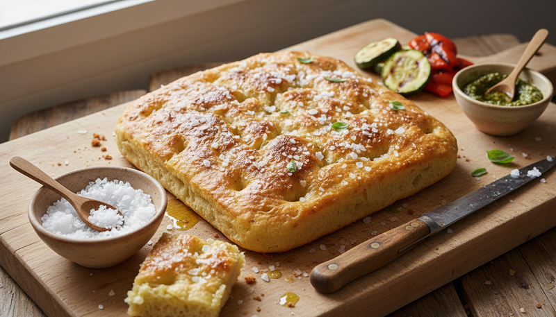 Focaccia à la fleur de sel