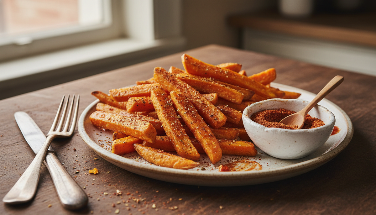Frites de patates douces épicées