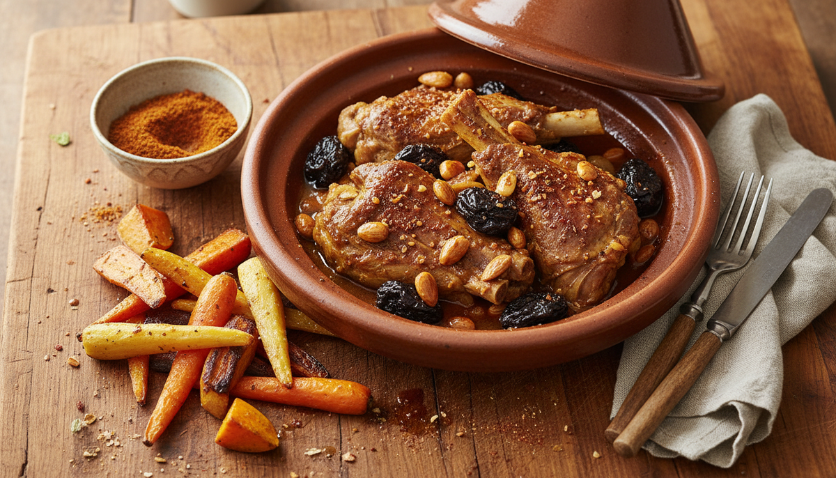 Tajine d'agneau aux pruneaux