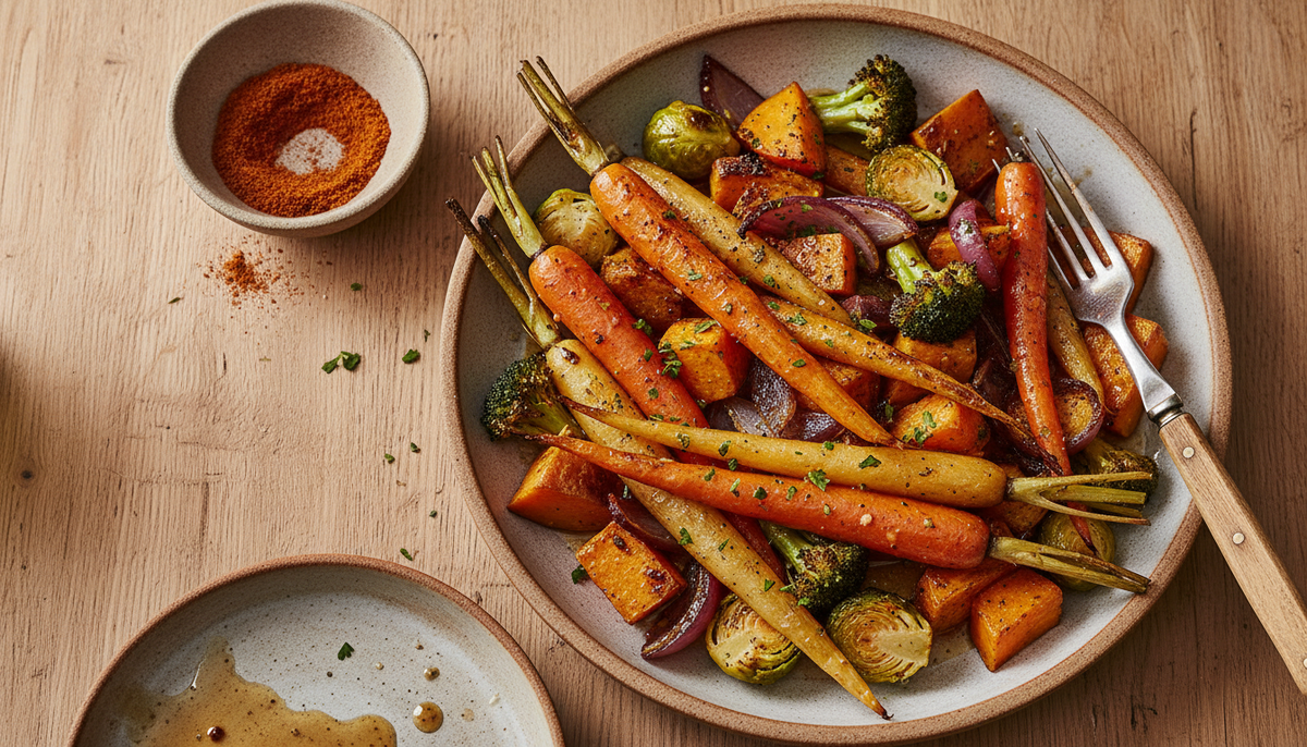 Légumes rôtis au miel