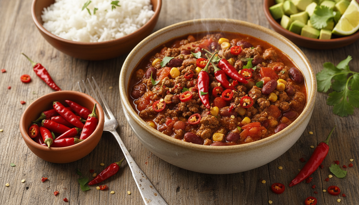 Chili con carne explosif
