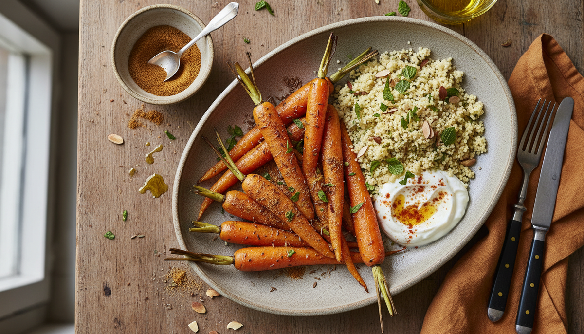 Carottes rôties au cumin