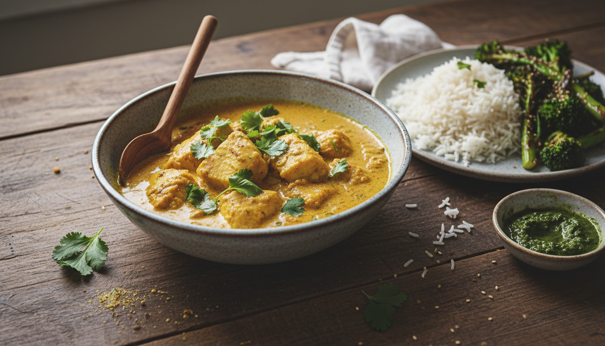 Curry de poisson blanc