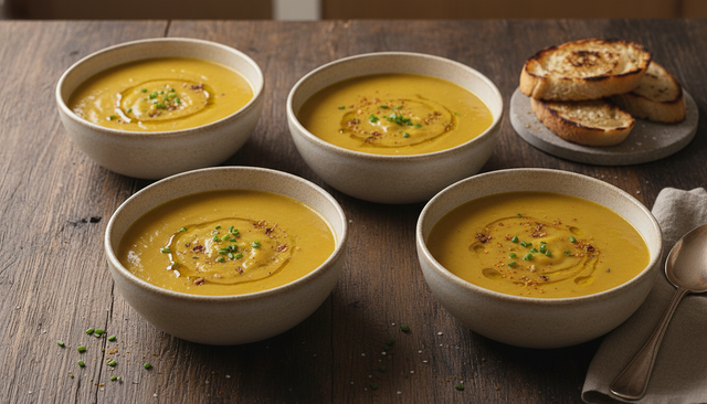 Velouté de chou-fleur au curry doux