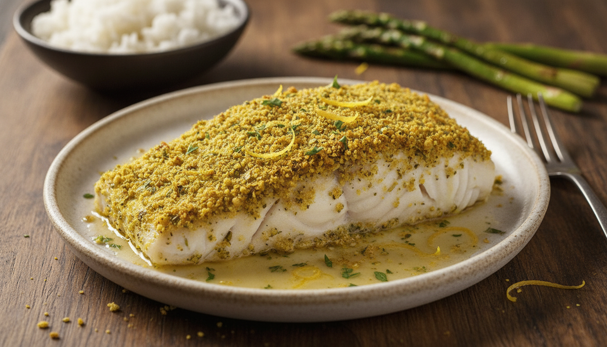 Poisson en croûte d’aromates