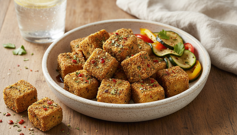 Tofu croustillant aux herbes du Sud