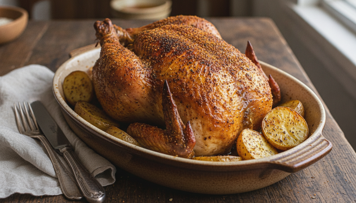 Poulet rôti fumé façon Kentucky