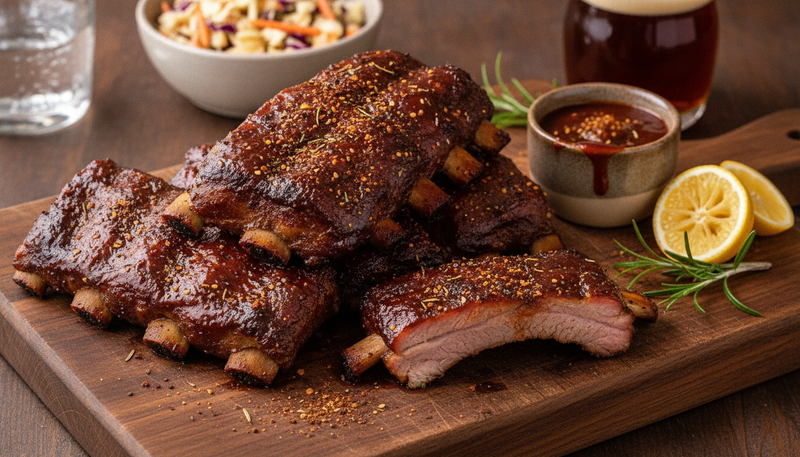 Travers de porc façon barbecue américain