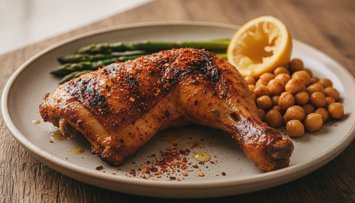 Poulet grillé façon harissa