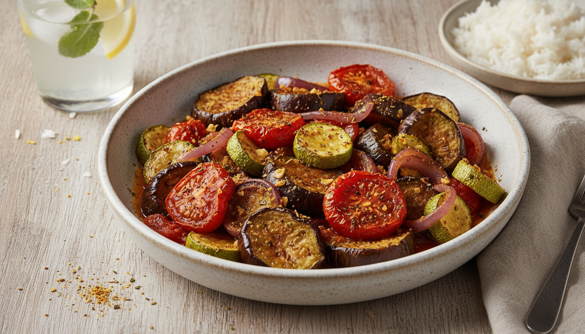 Rougail de légumes rôtis