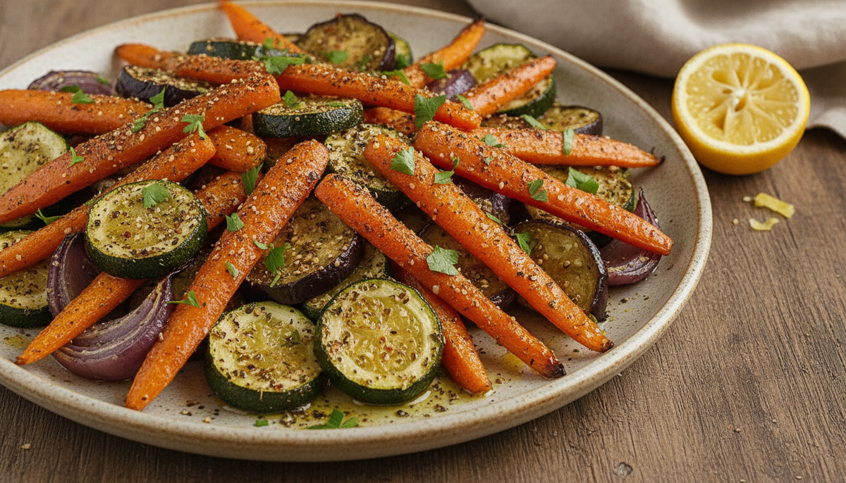 Légumes rôtis au zaatar et citron
