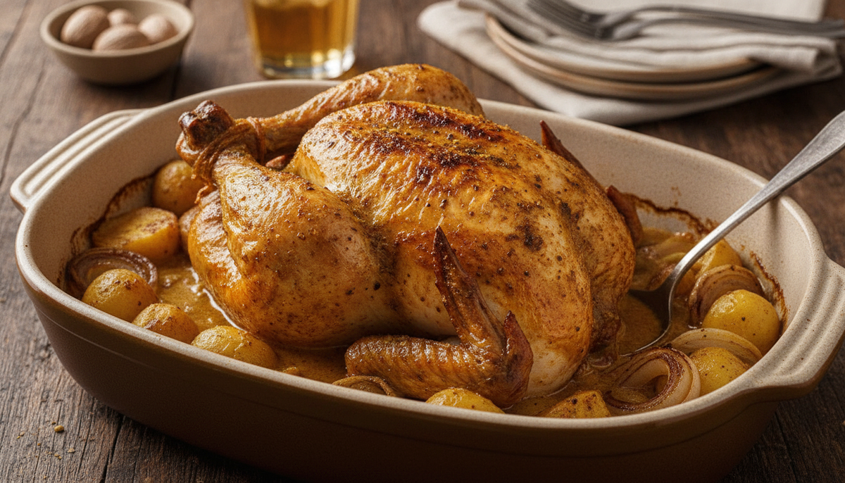 Poulet rôti façon massaman