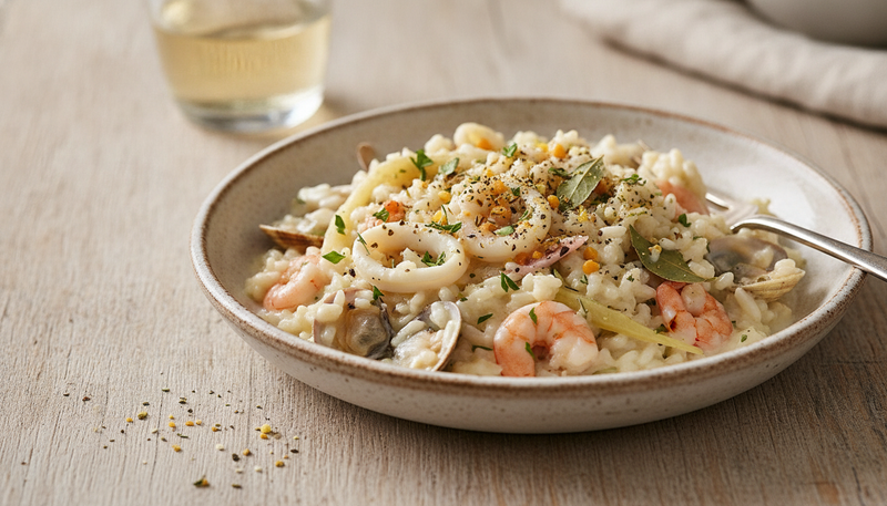 Risotto de la mer au fenouil