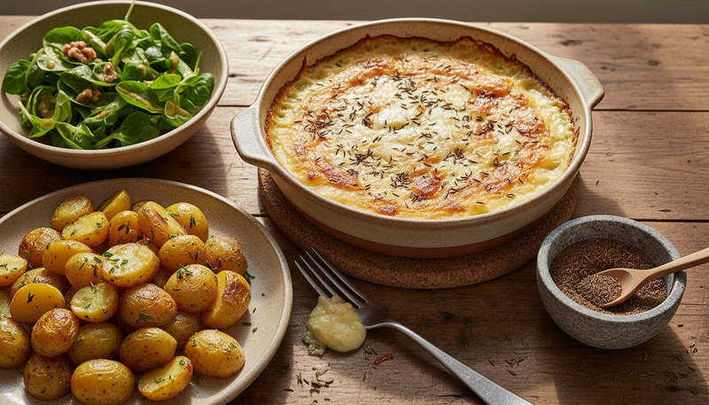 Gratin de munster au carvi